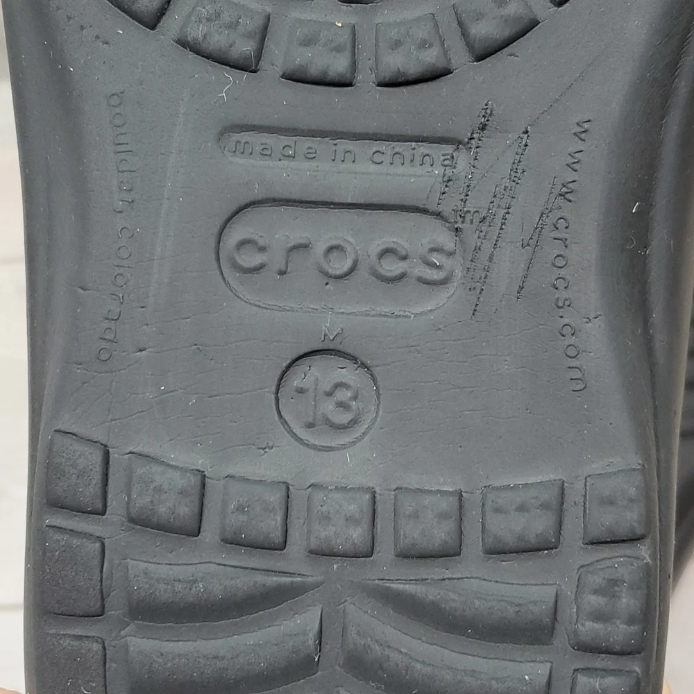 Crocs Mens Outdoor Rubber Sandals Flip flip shoes sz 13